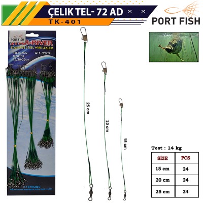 Portfish Çelik Tel Kartela...