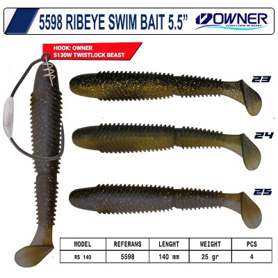 Owner 5598 Ribeye Swimbait...