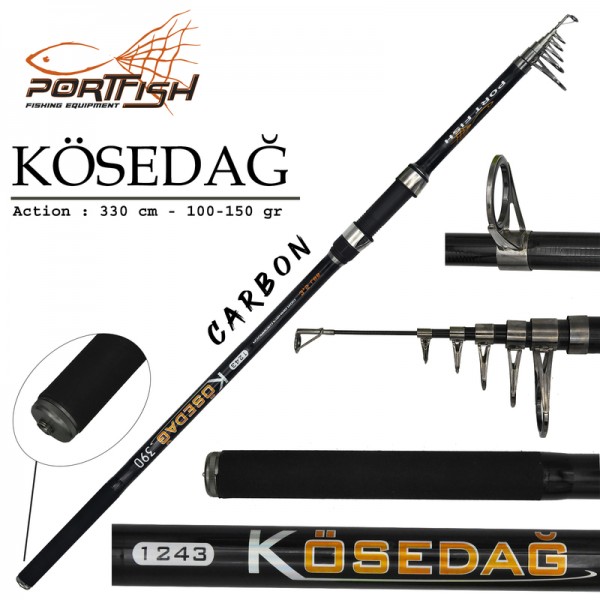 Portfish Kösedağ Teleskopik Olta Kamışı 390 cm 3,5 Lbs