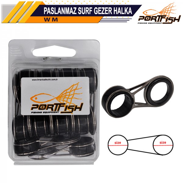 Portfish Paslanmaz Surf Gezer Halka