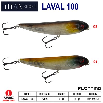 Titan Laval  10 cm 17 gr...