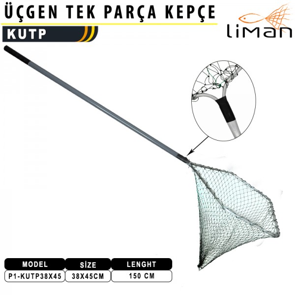 Liman Üçgen Tek Parça Misina Kepçe 38x45X150 cm