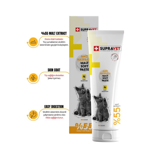 Anti-hairball Malt Kedi Macunu 100 Gr Tüy Yumağı Engelleyici ( Extra Malt ) SUP005