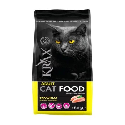 Krax Tavuklu Kedi Maması 15Kg