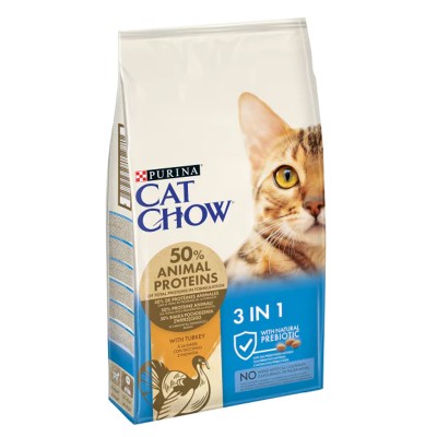 Cat Chow 15 kg 3 in 1 Kuru...