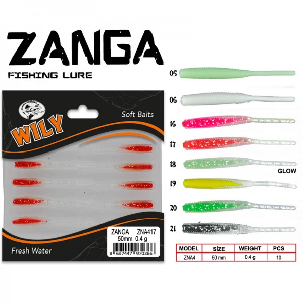 Wily Zanga Lrf Silikon Yem 5 cm 0.4 gr