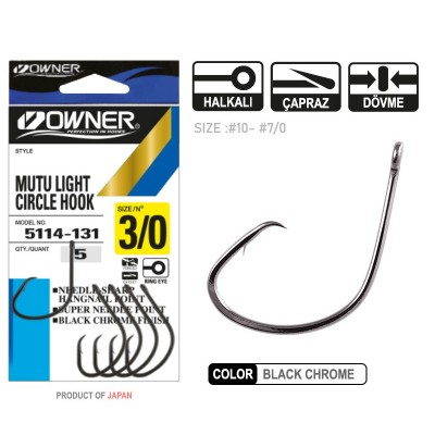 Owner 5114 Mutu Light Black...