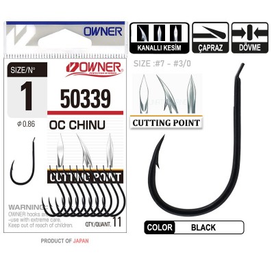 Owner 50339 Cut Chinu Black...